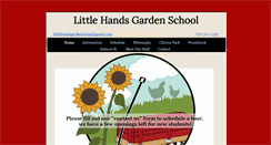 Desktop Screenshot of littlehandsgardenschool.com