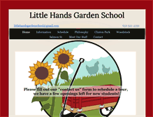 Tablet Screenshot of littlehandsgardenschool.com